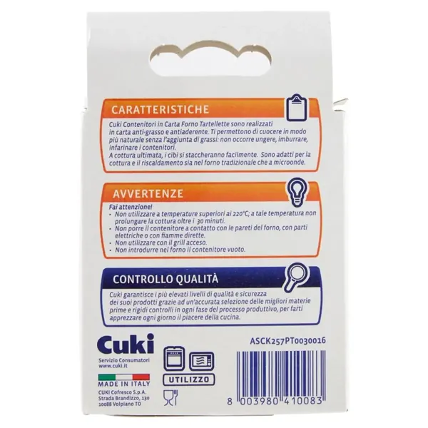 Cuki Anti-aderente Contenitor Cuptor Tartellette 20 buc bax 6 Set
